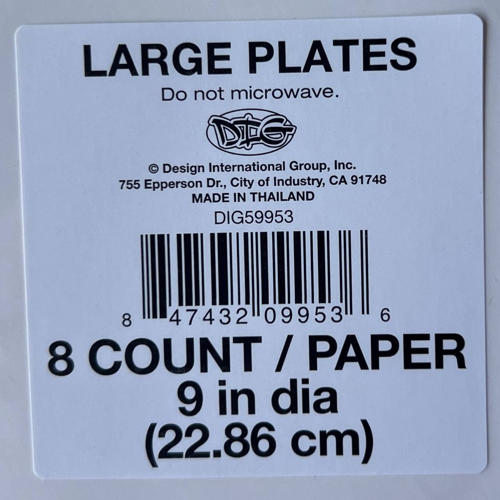 6 Pack 8 Count Blue Snowflake Paper Plates 9" (48 Total) - Picture 2 of 2